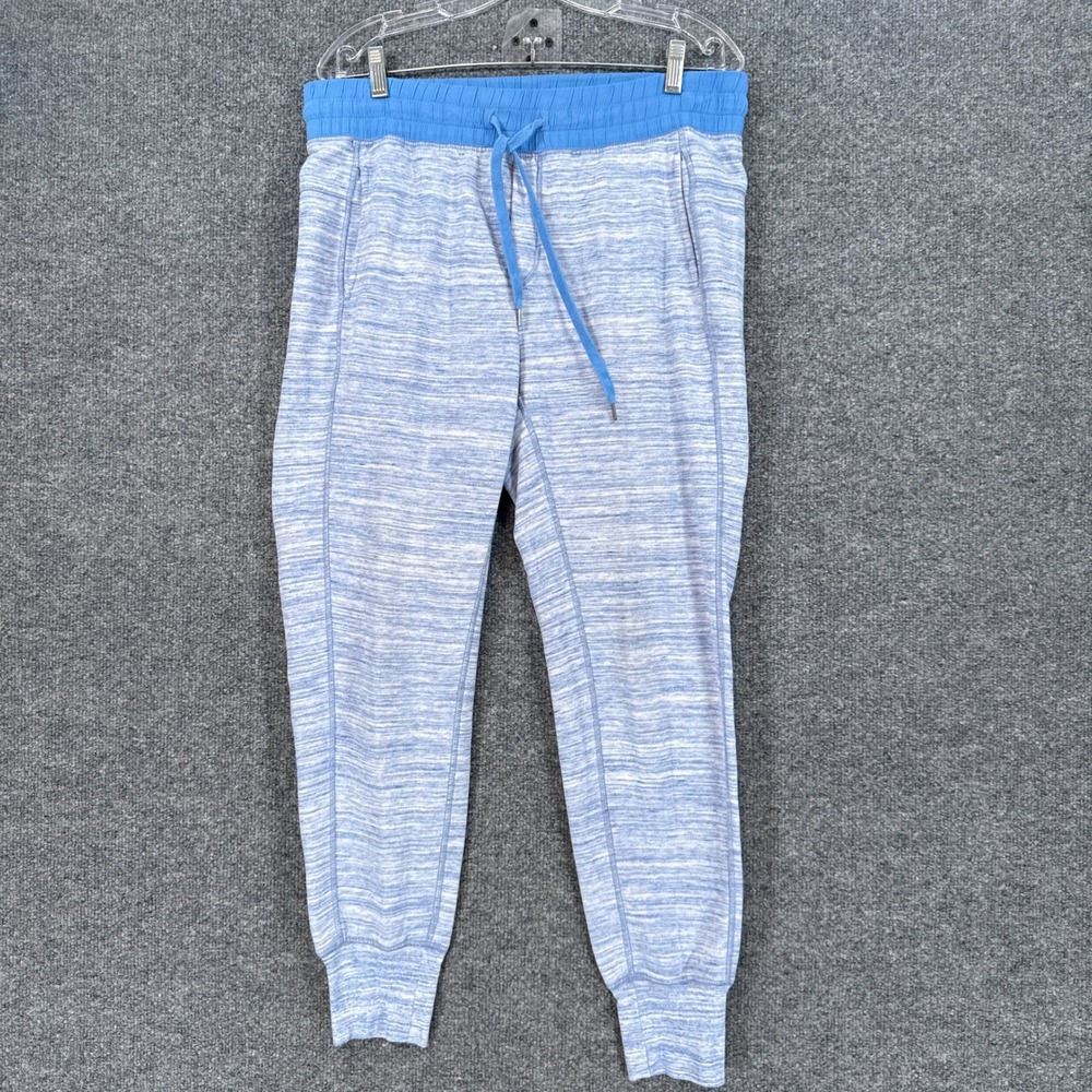 Aerie Joggers Women Medium Blue Space Dye Drawstring Waist Athletic Sweatpants